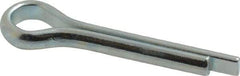 Made in USA - 1/4" Diam x 1-1/4" Long Extended Prong Cotter Pin - Grade 2, Zinc-Plated, Steel - Americas Industrial Supply