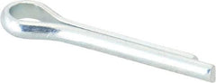 Made in USA - 1/4" Diam x 1-1/2" Long Extended Prong Cotter Pin - Grade 2, Zinc-Plated, Steel - Americas Industrial Supply