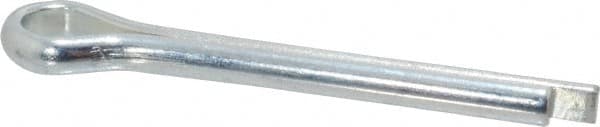 Made in USA - 1/4" Diam x 2" Long Extended Prong Cotter Pin - Grade 2, Zinc-Plated, Steel - Americas Industrial Supply