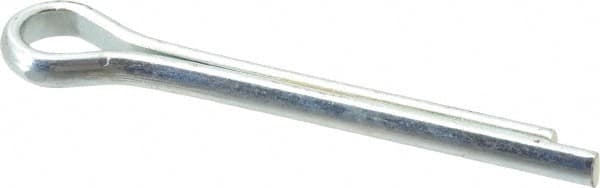 Made in USA - 5/16" Diam x 2-1/2" Long Extended Prong Cotter Pin - Grade 2, Zinc-Plated, Steel - Americas Industrial Supply