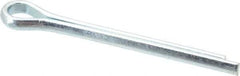 Made in USA - 5/16" Diam x 3" Long Extended Prong Cotter Pin - Grade 2, Zinc-Plated, Steel - Americas Industrial Supply