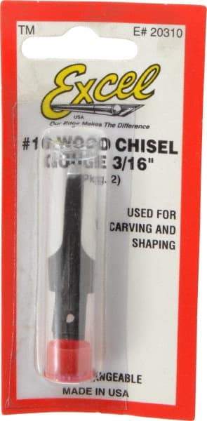 Excel - 2 Piece Steel Carving Blade - 2" OAL - Americas Industrial Supply