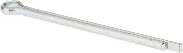 Made in USA - 5/16" Diam x 5" Long Extended Prong Cotter Pin - Grade 2, Zinc-Plated, Steel - Americas Industrial Supply