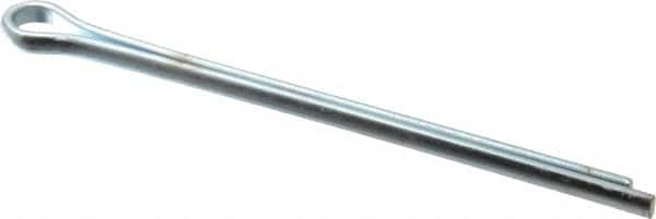 Made in USA - 3/8" Diam x 6" Long Extended Prong Cotter Pin - Grade 2, Zinc-Plated, Steel - Americas Industrial Supply