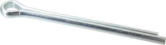 Made in USA - 1/2" Diam x 6" Long Extended Prong Cotter Pin - Grade 2, Zinc-Plated, Steel - Americas Industrial Supply