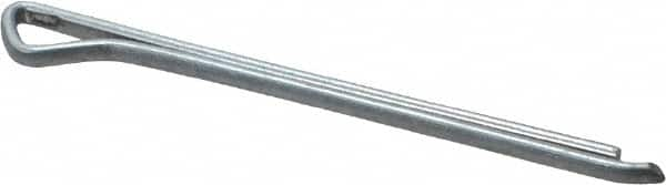 Made in USA - 3/32" Diam x 1-1/2" Long Hammerlock Cotter Pin - Grade 2, Zinc-Plated, Steel - Americas Industrial Supply