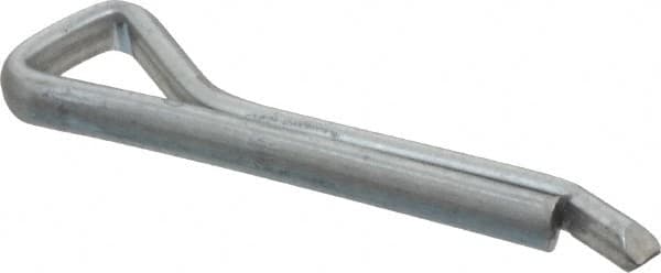 Made in USA - 5/32" Diam x 1" Long Hammerlock Cotter Pin - Grade 2, Zinc-Plated, Steel - Americas Industrial Supply