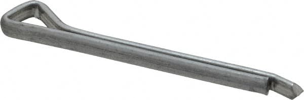 Made in USA - 3/16" Diam x 2" Long Hammerlock Cotter Pin - Grade 2, Zinc-Plated, Steel - Americas Industrial Supply