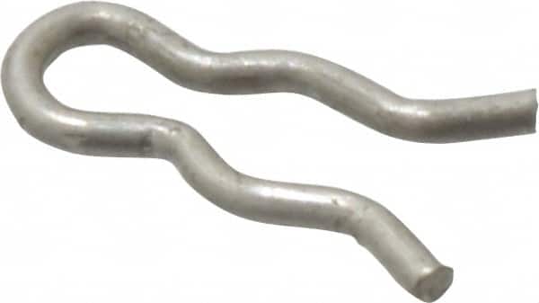 Made in USA - 5/64" Groove, 5/16" Long, Stainless Steel Hair Pin Clip - 0.029" Clip Diam, 1/8" Shaft Diam, Grade 18-8 - Americas Industrial Supply