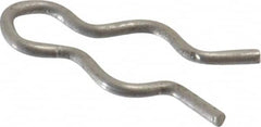 Made in USA - 9/64" Groove, 1/2" Long, Stainless Steel Hair Pin Clip - 0.031" Clip Diam, 3/16" Shaft Diam, Grade 18-8 - Americas Industrial Supply