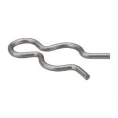 Made in USA - 7/32" Groove, 5/8" Long, Stainless Steel Hair Pin Clip - 0.033" Clip Diam, 1/4" Shaft Diam, Grade 18-8 - Americas Industrial Supply