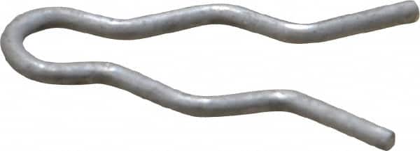 Made in USA - 1/4" Groove, 3/4" Long, Stainless Steel Hair Pin Clip - 0.048" Clip Diam, 5/16" Shaft Diam, Grade 18-8 - Americas Industrial Supply