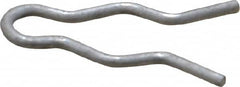 Made in USA - 1/4" Groove, 3/4" Long, Stainless Steel Hair Pin Clip - 0.048" Clip Diam, 5/16" Shaft Diam, Grade 18-8 - Americas Industrial Supply