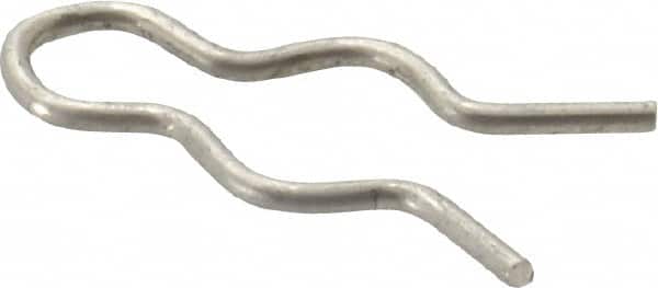 Made in USA - 5/16" Groove, 31/32" Long, Stainless Steel Hair Pin Clip - 0.052" Clip Diam, 3/8" Shaft Diam, Grade 18-8 - Americas Industrial Supply