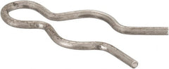 Made in USA - 3/8" Groove, 1-1/8" Long, Stainless Steel Hair Pin Clip - 0.055" Clip Diam, 7/16" Shaft Diam, Grade 18-8 - Americas Industrial Supply