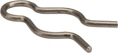 Made in USA - 7/16" Groove, 1-1/8" Long, Stainless Steel Hair Pin Clip - 0.064" Clip Diam, 1/2" Shaft Diam, Grade 18-8 - Americas Industrial Supply