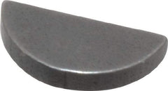 Made in USA - #203 Standard Woodruff Key - 3/8" Long x 1/16" Wide, Steel - Americas Industrial Supply