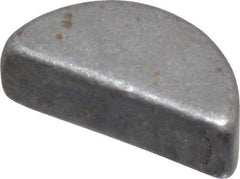 Made in USA - #403 Standard Woodruff Key - 3/8" Long x 1/8" Wide, Steel - Americas Industrial Supply