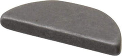 Made in USA - #204 Standard Woodruff Key - 1/2" Long x 1/16" Wide, Steel - Americas Industrial Supply