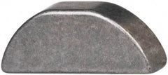 Made in USA - #404 Standard Woodruff Key - 1/2" Long x 1/8" Wide, Steel - Americas Industrial Supply