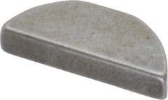 Made in USA - #405 Standard Woodruff Key - 5/8" Long x 1/8" Wide, Steel - Americas Industrial Supply