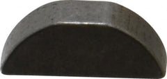 Made in USA - #605 Standard Woodruff Key - 5/8" Long x 3/16" Wide, Steel - Americas Industrial Supply