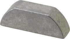 Made in USA - #1/4 x 15/16 Standard Woodruff Key - 15/16" Long x 1/4" Wide, Steel - Americas Industrial Supply