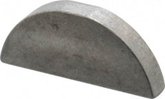 Made in USA - #610 Standard Woodruff Key - 1-1/4" Long x 3/16" Wide, Steel - Americas Industrial Supply