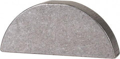 Made in USA - #710 Standard Woodruff Key - 1-1/4" Long x 7/32" Wide, Steel - Americas Industrial Supply