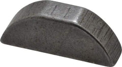 Made in USA - #404 Standard Woodruff Key - 1/2" Long x 1/8" Wide, Alloy Steel - Americas Industrial Supply