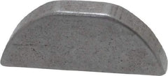 Made in USA - #405 Standard Woodruff Key - 5/8" Long x 1/8" Wide, Alloy Steel - Americas Industrial Supply