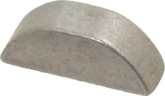 Made in USA - #605 Standard Woodruff Key - 5/8" Long x 3/16" Wide, Alloy Steel - Americas Industrial Supply