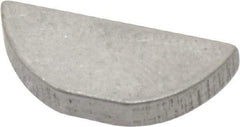 Made in USA - #406 Standard Woodruff Key - 3/4" Long x 1/8" Wide, Alloy Steel - Americas Industrial Supply