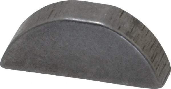 Made in USA - #606 Standard Woodruff Key - 3/4" Long x 3/16" Wide, Alloy Steel - Americas Industrial Supply