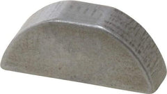 Made in USA - #807 Standard Woodruff Key - 7/8" Long x 1/4" Wide, Alloy Steel - Americas Industrial Supply