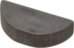 Made in USA - #808 Standard Woodruff Key - 1" Long x 1/4" Wide, Alloy Steel - Americas Industrial Supply