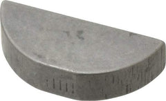 Made in USA - #809 Standard Woodruff Key - 1-1/8" Long x 1/4" Wide, Alloy Steel - Americas Industrial Supply