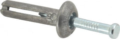 Powers Fasteners - 1/4" Diam, 1/4" Drill, 1" OAL, 1-7/8" Min Embedment Hammer Drive Concrete Anchor - Steel (Drive Pin)/Zamac Alloy (Body), Zinc-Plated Finish, Mushroom Head - Americas Industrial Supply