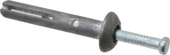 Powers Fasteners - 1/4" Diam, 1/4" Drill, 1-1/2" OAL, 1-7/8" Min Embedment Hammer Drive Concrete Anchor - Steel (Drive Pin)/Zamac Alloy (Body), Zinc-Plated Finish, Mushroom Head - Americas Industrial Supply