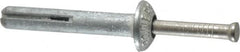 Powers Fasteners - 1/4" Diam, 1/4" Drill, 1-1/2" OAL, 1-1/8" Min Embedment Hammer Drive Concrete Anchor - Stainless Steel (Drive Pin)/Zamac Alloy (Body), Zinc-Plated Finish, Mushroom Head - Americas Industrial Supply