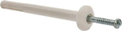 Powers Fasteners - 1/4" Diam, 1/4" Drill, 3" OAL, 2-1/4" Min Embedment Hammer Drive Concrete Anchor - Nylon (Body)/Steel (Drive Pin), Zinc-Plated Finish, Mushroom Head - Americas Industrial Supply
