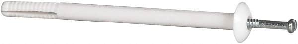 Powers Fasteners - 1/4" Diam, 1/4" Drill, 4" OAL, Hammer Drive Concrete Anchor - Nylon (Body)/Steel (Drive Pin), Zinc-Plated Finish, Mushroom Head - Americas Industrial Supply