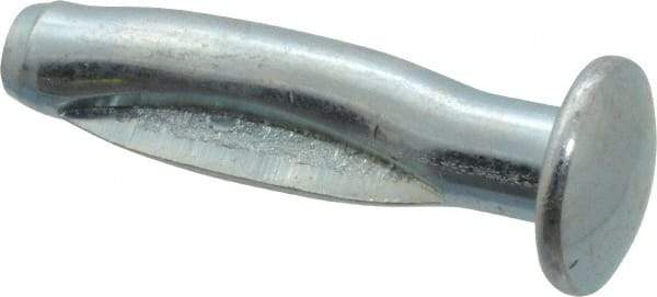 Powers Fasteners - 1/4" Diam, 1/4" Drill, 1-1/4" OAL, Split-Drive Concrete Anchor - Steel, Zinc-Plated Finish, Round Head - Americas Industrial Supply