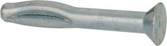 Powers Fasteners - 1/4" Diam, 1/4" Drill, 2" OAL, 3-3/8" Min Embedment Split-Drive Concrete Anchor - Steel, Zinc-Plated Finish, Flat Head - Americas Industrial Supply