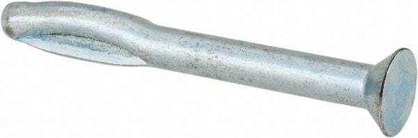 Powers Fasteners - 1/4" Diam, 1/4" Drill, 2-1/2" OAL, 3-3/8" Min Embedment Split-Drive Concrete Anchor - Steel, Zinc-Plated Finish, Flat Head - Americas Industrial Supply