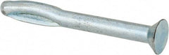 Powers Fasteners - 1/4" Diam, 1/4" Drill, 2-1/2" OAL, 3-3/8" Min Embedment Split-Drive Concrete Anchor - Steel, Zinc-Plated Finish, Flat Head - Americas Industrial Supply