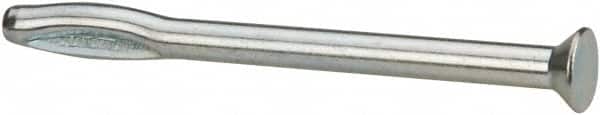 Powers Fasteners - 1/4" Diam, 1/4" Drill, 3-1/2" OAL, 4" Min Embedment Split-Drive Concrete Anchor - Steel, Zinc-Plated Finish, Flat Head - Americas Industrial Supply