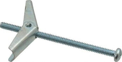 Powers Fasteners - 3/16" Screw, 3/16" Diam, 3" Long, Toggle Bolt Drywall & Hollow Wall Anchor - 1/2" Drill, Zinc Plated, Steel, Grade Zamac 7, Use in Drywall & Wallboard - Americas Industrial Supply