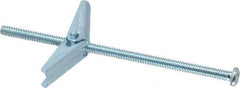 Powers Fasteners - 3/16" Screw, 3/16" Diam, 4" Long, Toggle Bolt Drywall & Hollow Wall Anchor - 1/2" Drill, Zinc Plated, Steel, Grade Zamac 7, Use in Drywall & Wallboard - Americas Industrial Supply