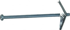 Powers Fasteners - 1/4" Screw, 1/4" Diam, 5" Long, Toggle Bolt Drywall & Hollow Wall Anchor - 5/8" Drill, Zinc Plated, Steel, Grade Zamac 7, Use in Drywall & Wallboard - Americas Industrial Supply